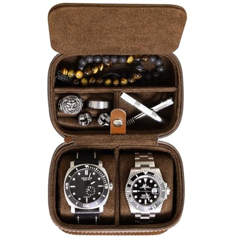 ROTHWELL 2 Watch Travel Case ROTHWELL 2 Watch Travel Case