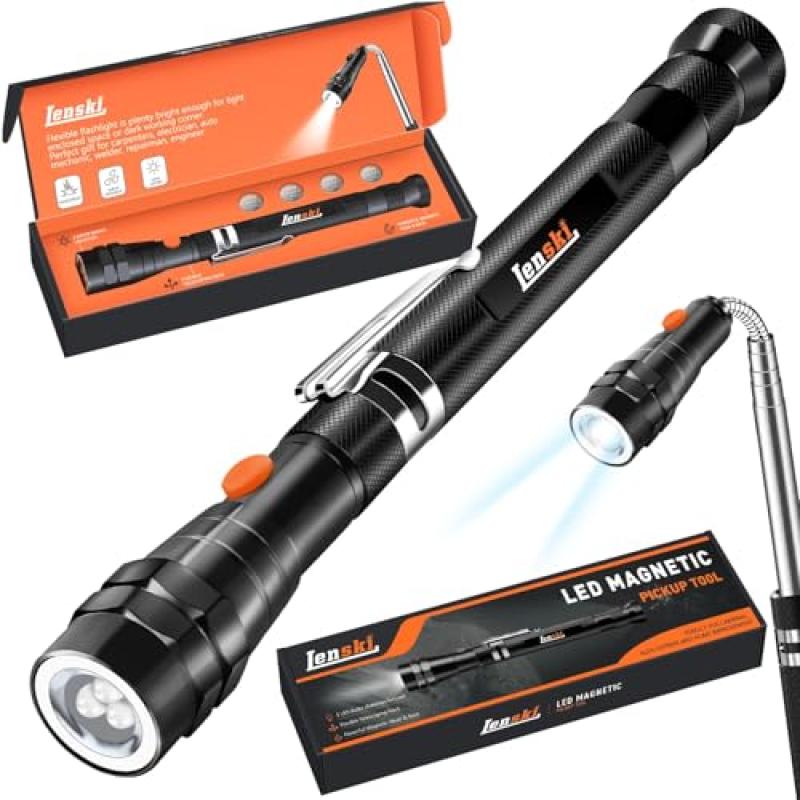 Lenski Magnetic Pickup Tool with LED for Men Lenski Magnetic Pickup Tool with LED for Men
