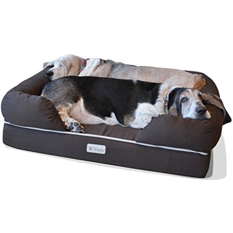 PetFusion Dog Bed with Memory Foam