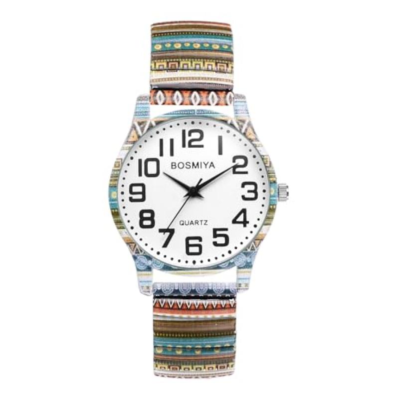 JewelryWe Women's Stretch Band Quartz Watch JewelryWe Women's Stretch Band Quartz Watch