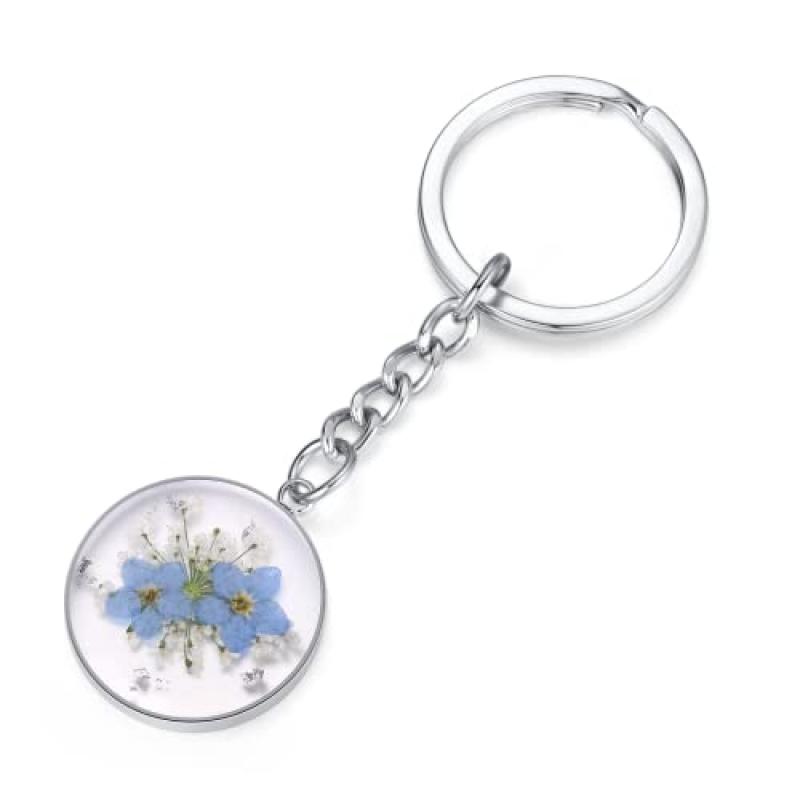 Wildflower Keychain with Real Flowers Wildflower Keychain with Real Flowers