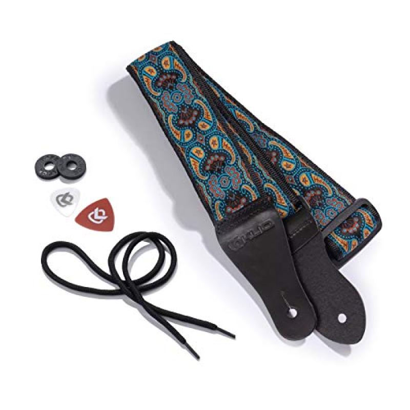 KLIQ Vintage Woven Guitar Strap with Free Accessories KLIQ Vintage Woven Guitar Strap with Free Accessories