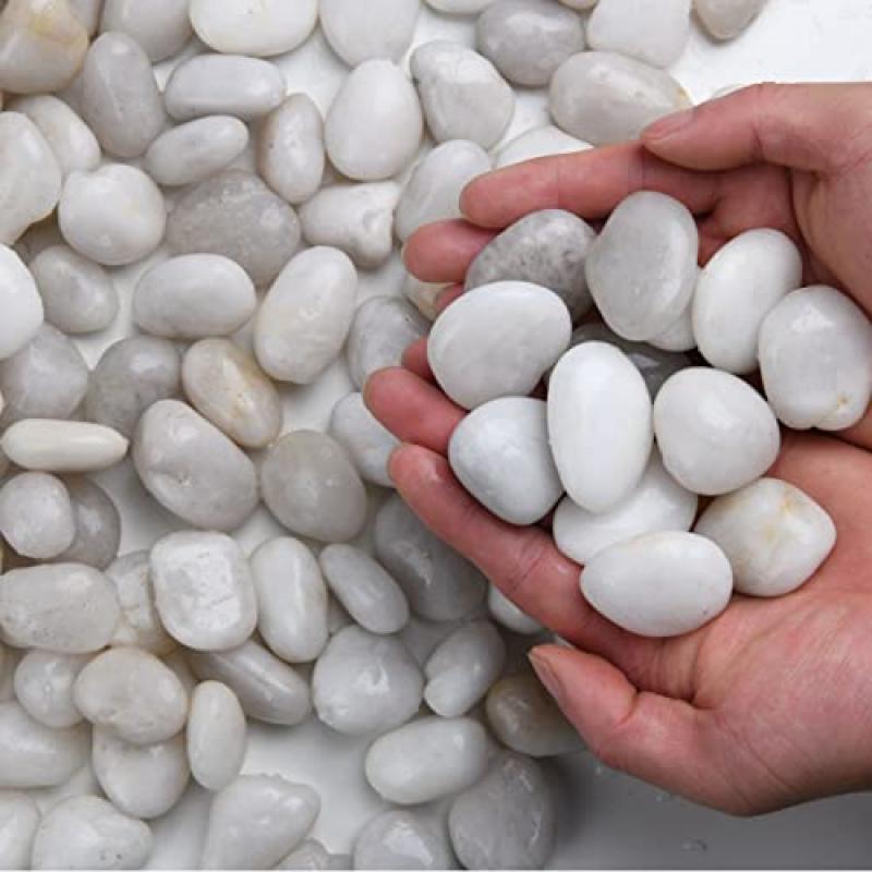 Hisredsun Decorative White Stones Hisredsun Decorative White Stones