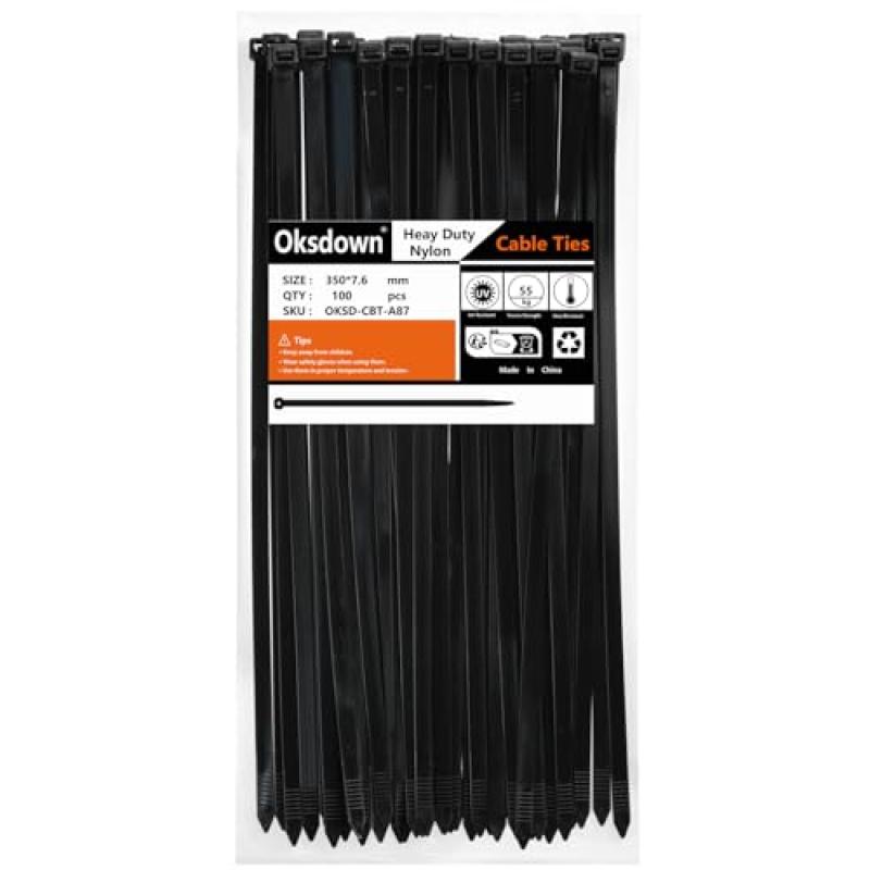 Oksdown Cable Ties, 100 Pack Oksdown Cable Ties, 100 Pack