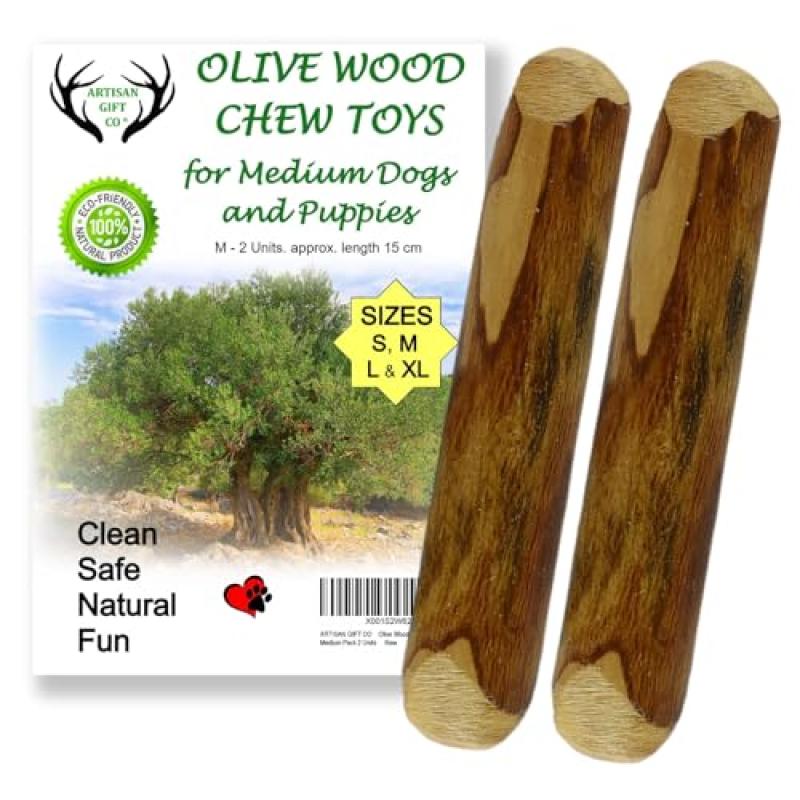 Olive Wood Dog Chew for Puppies