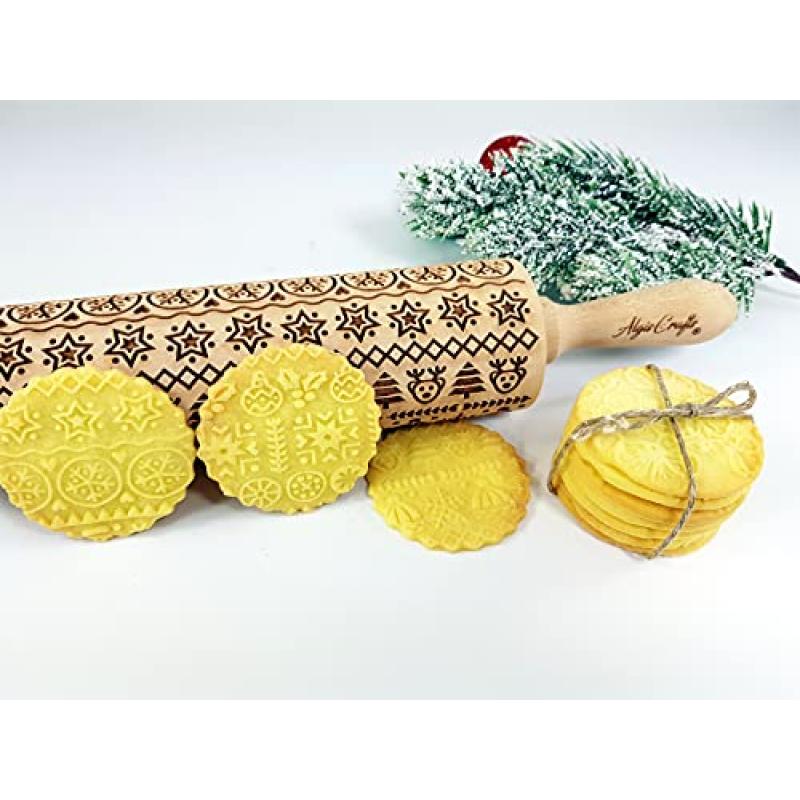 Embossing Rolling Pin for Baking Embossing Rolling Pin for Baking
