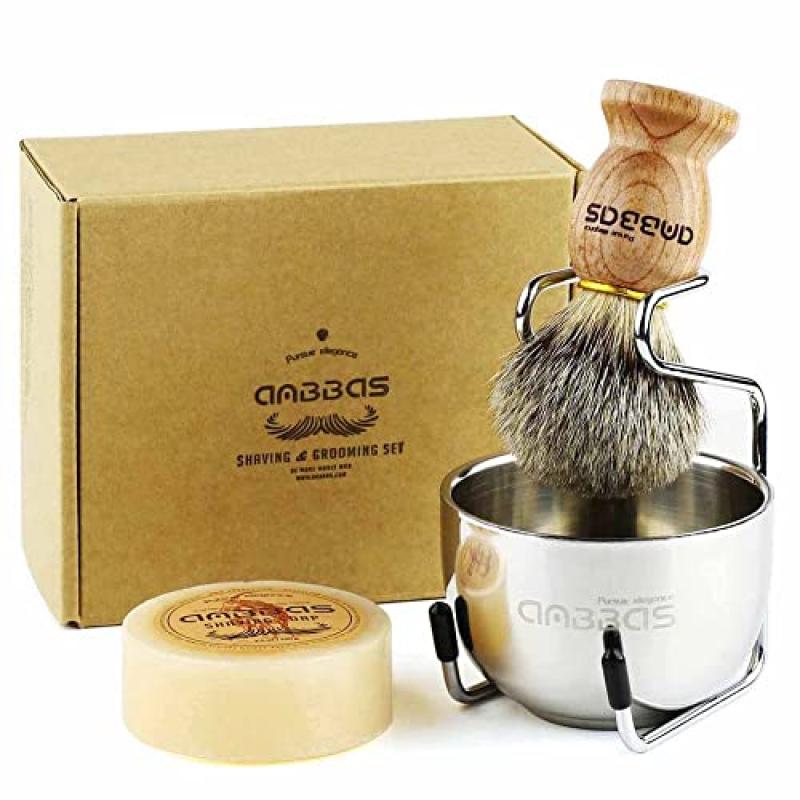 Anbbas Badger Hair Shaving Brush Set Anbbas Badger Hair Shaving Brush Set