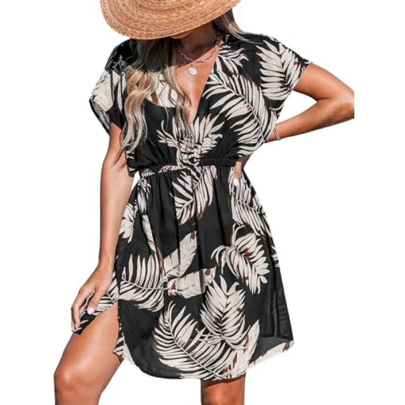 CUPSHE Women's Plunge V Neck Cover Up Set CUPSHE Women's Plunge V Neck Cover Up Set