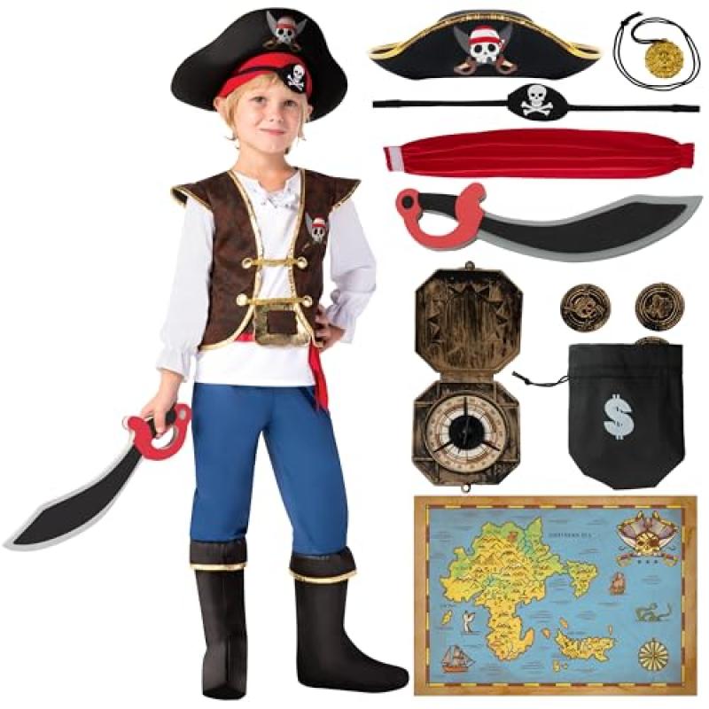 Boys Pirate Costume Role Play Set Boys Pirate Costume Role Play Set