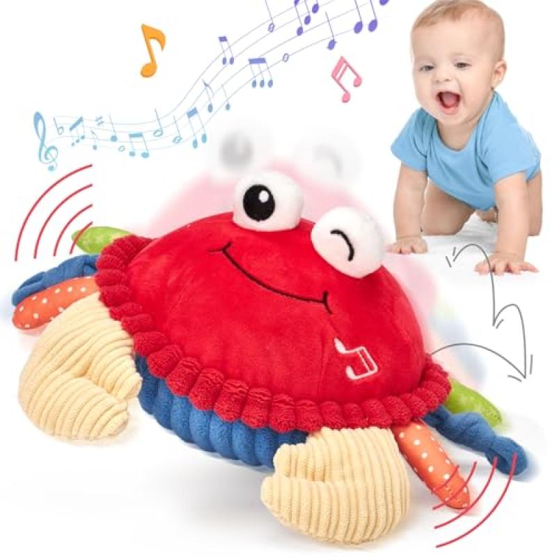 HAHALAND Musical Crawling Crab Toys HAHALAND Musical Crawling Crab Toys