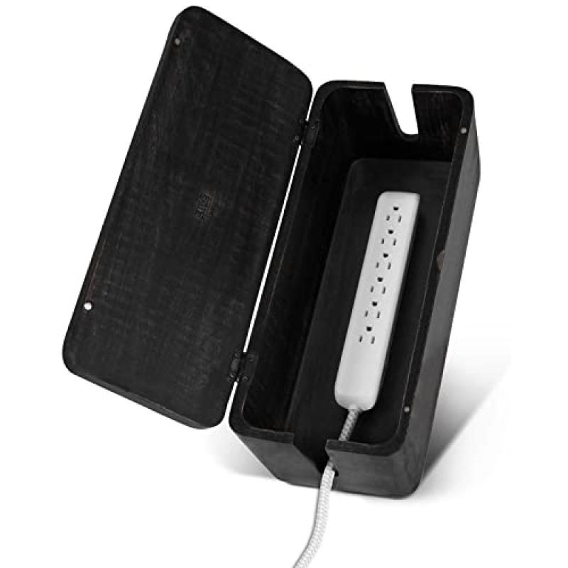 Luxe Desk Cord Covers - Wood Cable Organizer Luxe Desk Cord Covers - Wood Cable Organizer