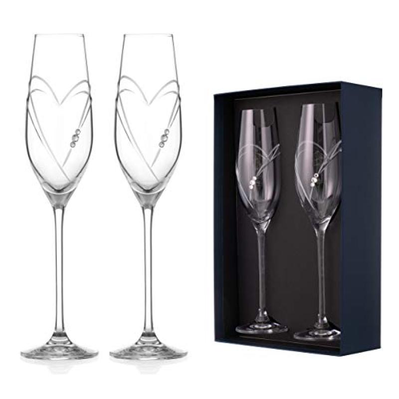 Swarovski Champagne Flutes Pair Swarovski Champagne Flutes Pair