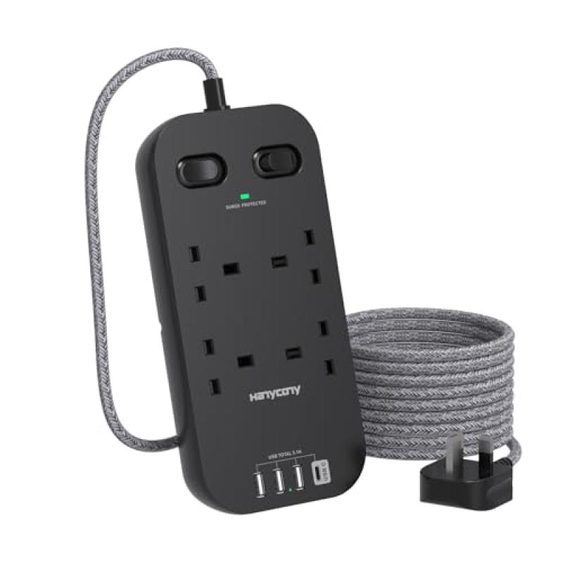 Extension Lead with USB Slots, Surge Protection Extension Lead with USB Slots, Surge Protection