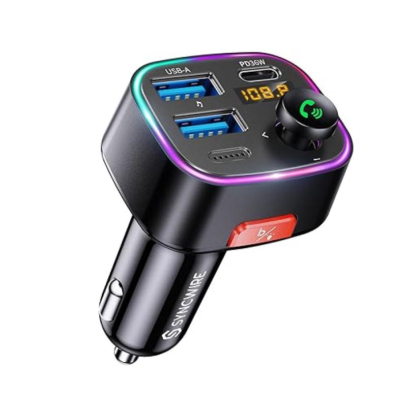 Syncwire Bluetooth Car Adapter with Fast Charging Syncwire Bluetooth Car Adapter with Fast Charging