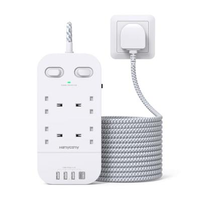 4-Way Extension Lead with USB Slots 4-Way Extension Lead with USB Slots