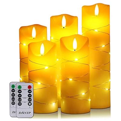 DANIP LED Candle with Fairy Lights DANIP LED Candle with Fairy Lights