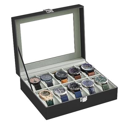 SONGMICS Watch Box with Glass Lid SONGMICS Watch Box with Glass Lid