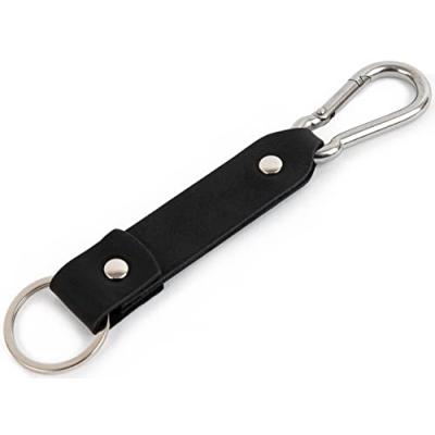 Leather Key Fob with Carabiner Hook Leather Key Fob with Carabiner Hook