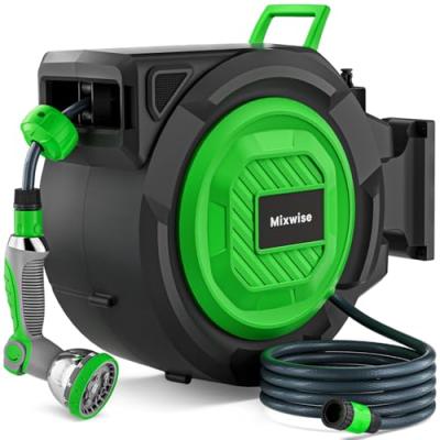 Retractable Garden Hose Reel with Swivel Bracket Retractable Garden Hose Reel with Swivel Bracket