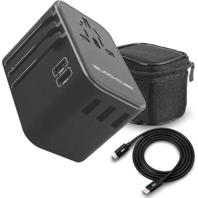 iBlockCube® Travel Adapter with Dual Type C Port iBlockCube® Travel Adapter with Dual Type C Port