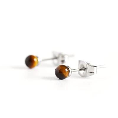 Tiger Eye Stud Earrings for Women Tiger Eye Stud Earrings for Women