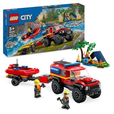 LEGO City Fire Engine Rescue Boat Toys LEGO City Fire Engine Rescue Boat Toys
