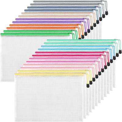 HEETA Plastic Zip Wallets A4, 24 Pack HEETA Plastic Zip Wallets A4, 24 Pack