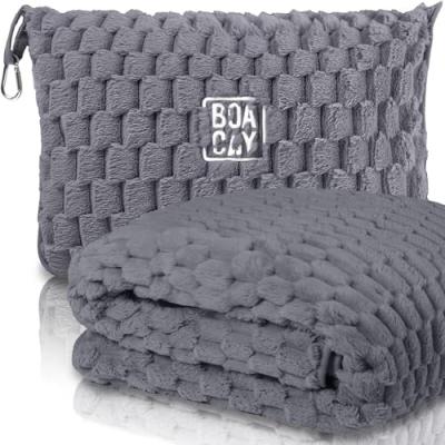 BOACAY Travel Blanket with Pillow BOACAY Travel Blanket with Pillow