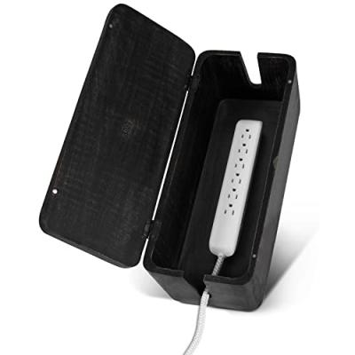 Luxe Desk Cord Covers - Wood Cable Organizer Luxe Desk Cord Covers - Wood Cable Organizer