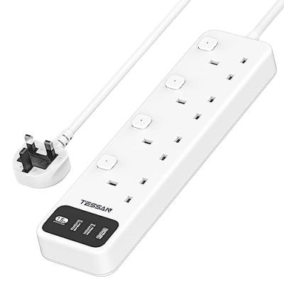 TESSAN Extension Lead with USB Slots TESSAN Extension Lead with USB Slots