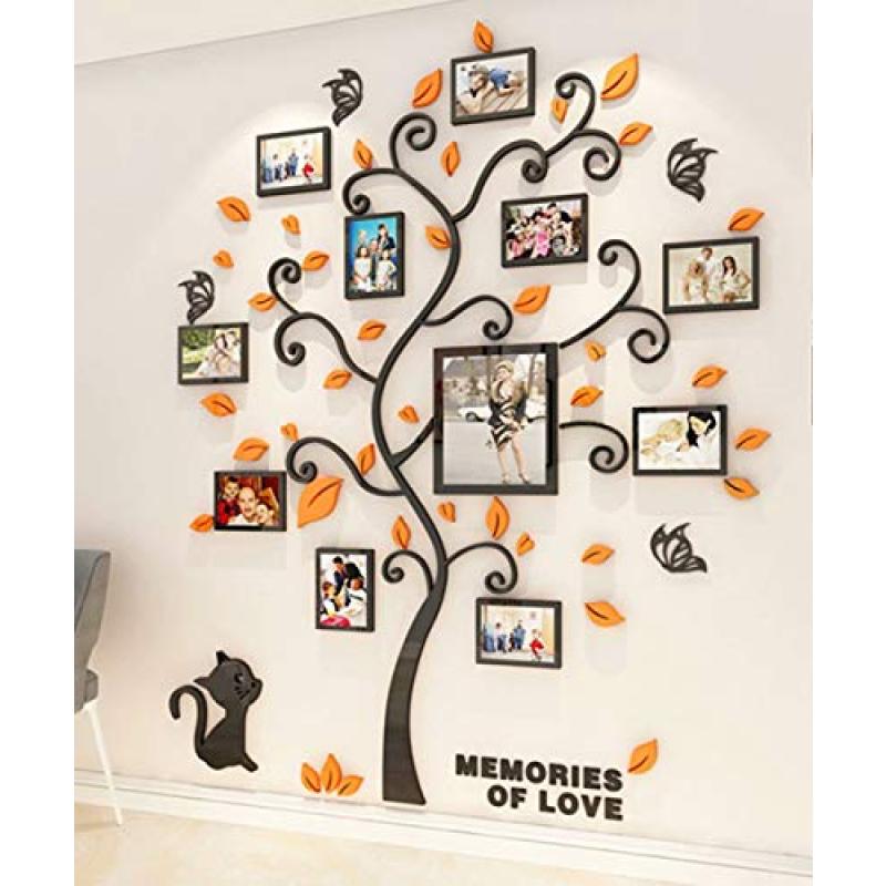 Family Photo Frames Tree Cat Wall Decal Family Photo Frames Tree Cat Wall Decal