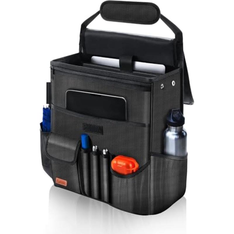 Car Organiser with Laptop Pocket and Cup Holders Car Organiser with Laptop Pocket and Cup Holders