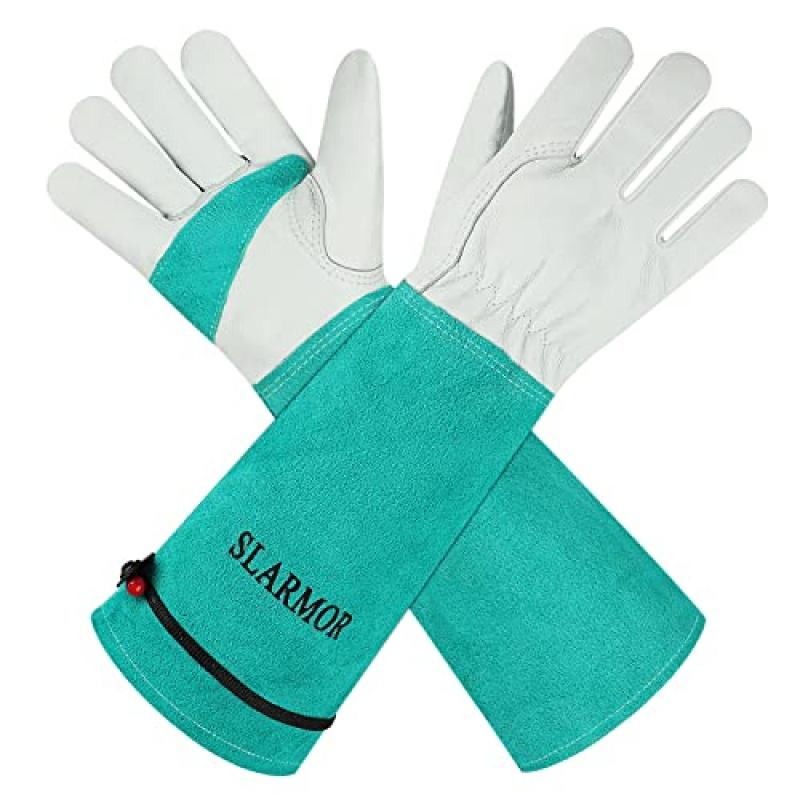 SLARMOR Leather Gardening Gloves SLARMOR Leather Gardening Gloves