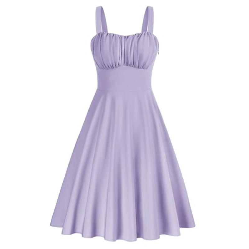 Belle Poque Sleeveless A-Line Midi Dress
