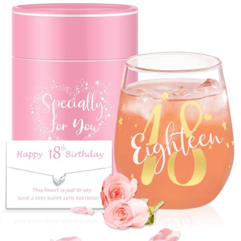 Personalised Wine Glasses for 18th Birthday Girls Personalised Wine Glasses for 18th Birthday Girls