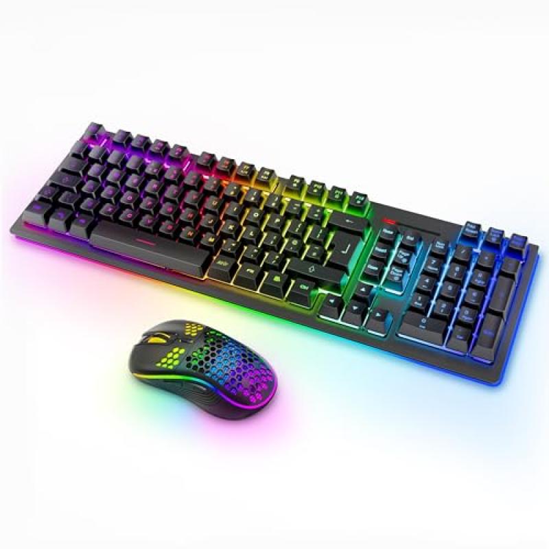 MOOJAY Wireless Keyboard and Mouse Combo