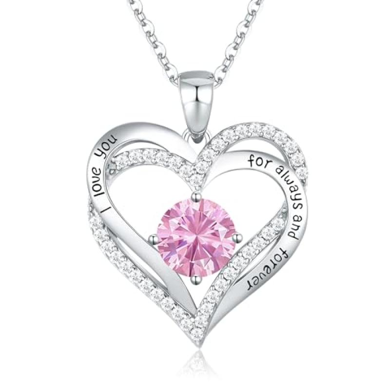 CDE Birthstone Heart Pendant Necklace CDE Birthstone Heart Pendant Necklace