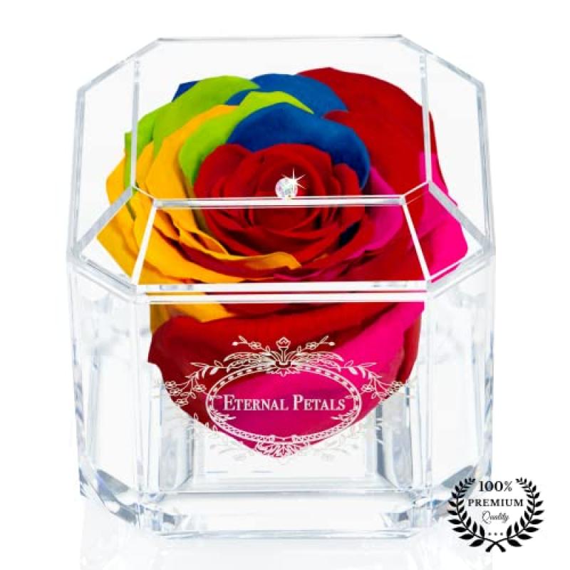 Eternal Petals Gold Solo Rose