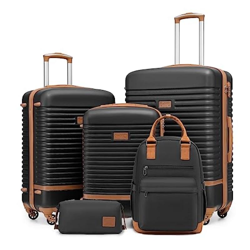 COOLIFE Suitcase Trolley Carry On Travel Bag COOLIFE Suitcase Trolley Carry On Travel Bag
