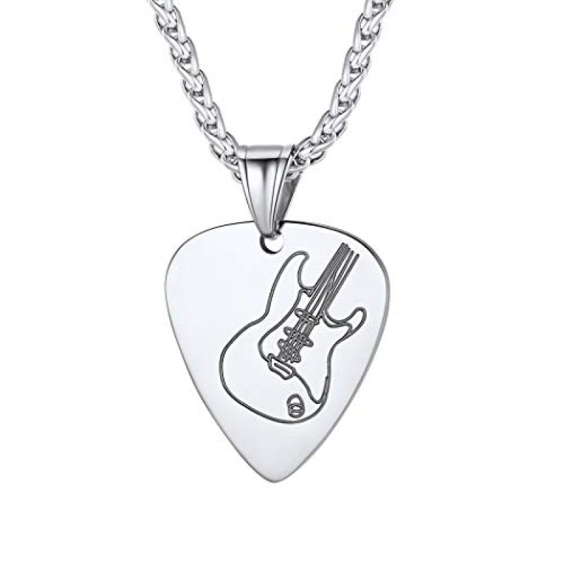 Suplight Guitar Pick Pendant Necklace Suplight Guitar Pick Pendant Necklace