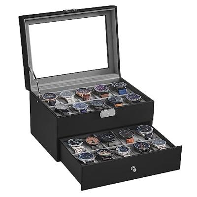 SONGMICS Watch Box with Glass Lid SONGMICS Watch Box with Glass Lid