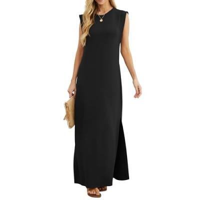 GRECERELLE Maxi Dress with Split and Pockets GRECERELLE Maxi Dress with Split and Pockets