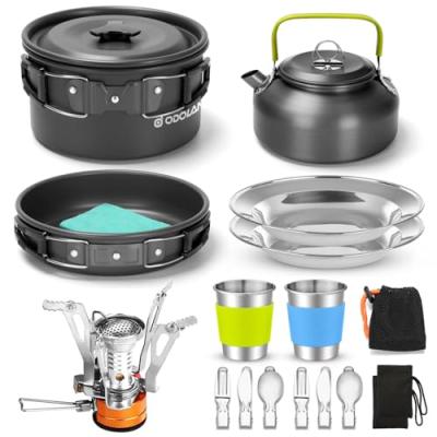 Odoland Camping Cookware Set Odoland Camping Cookware Set