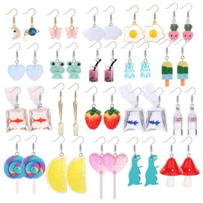 JeryWe Funny Earrings Set