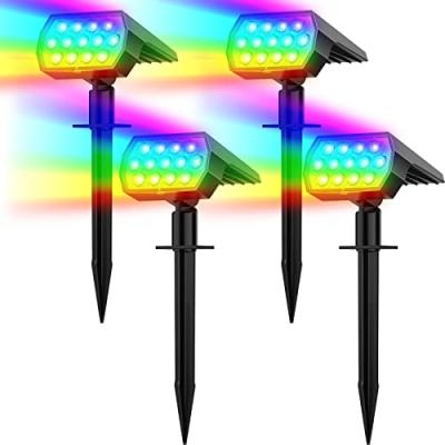Solar RGB Garden Spotlight