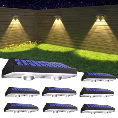 HAMLITE Solar Fence Lights with 3 Color Modes HAMLITE Solar Fence Lights with 3 Color Modes