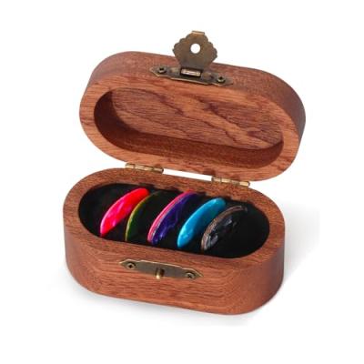 Wooden Guitar Pick Case Set with Picks and Holder Wooden Guitar Pick Case Set with Picks and Holder