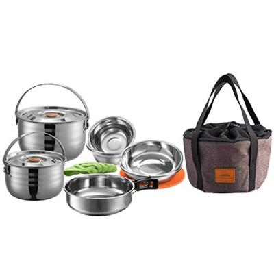 CAMPINGMOON Cookware Set with Carrying Bag CAMPINGMOON Cookware Set with Carrying Bag