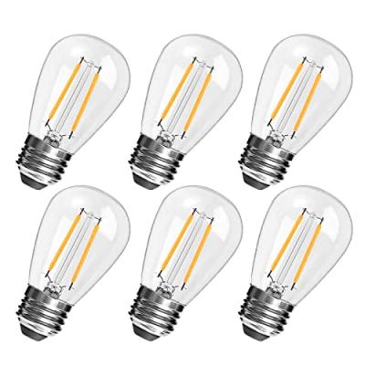 Spacelumen Vintage LED Light Bulb, Pack of 6