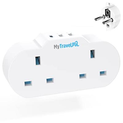 MyTravelPal UK to Europe Travel Adapter MyTravelPal UK to Europe Travel Adapter